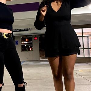 Black Romper/Mini Dress